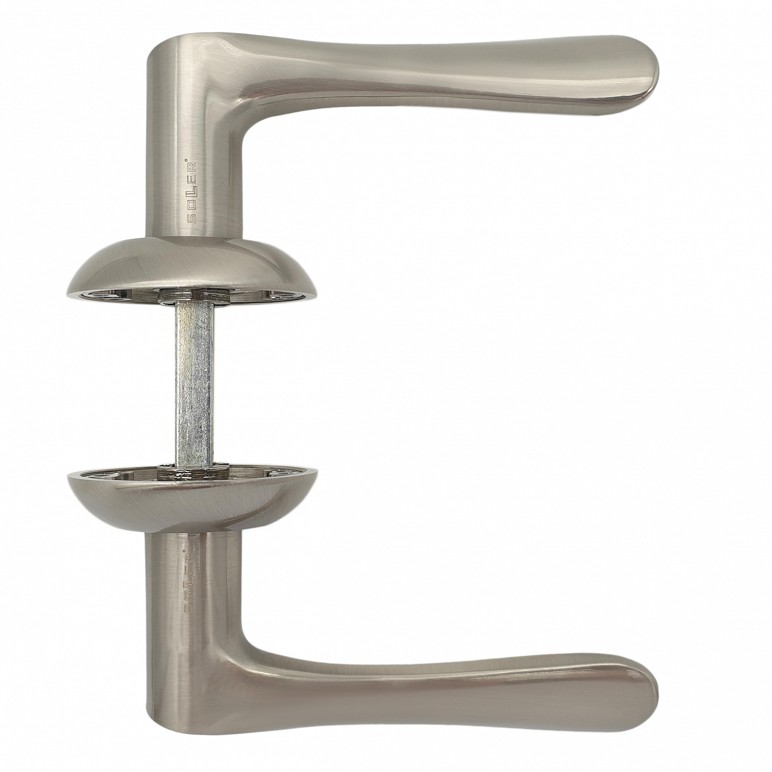 Комплект дверных ручек SOLLER ZY-508 SS матовый никель
