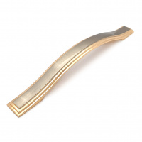 Ручка мебельная SOLLER ZY-700-128 никель/золото