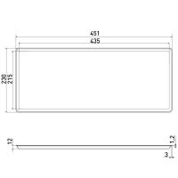 Поддон 460 мм белый