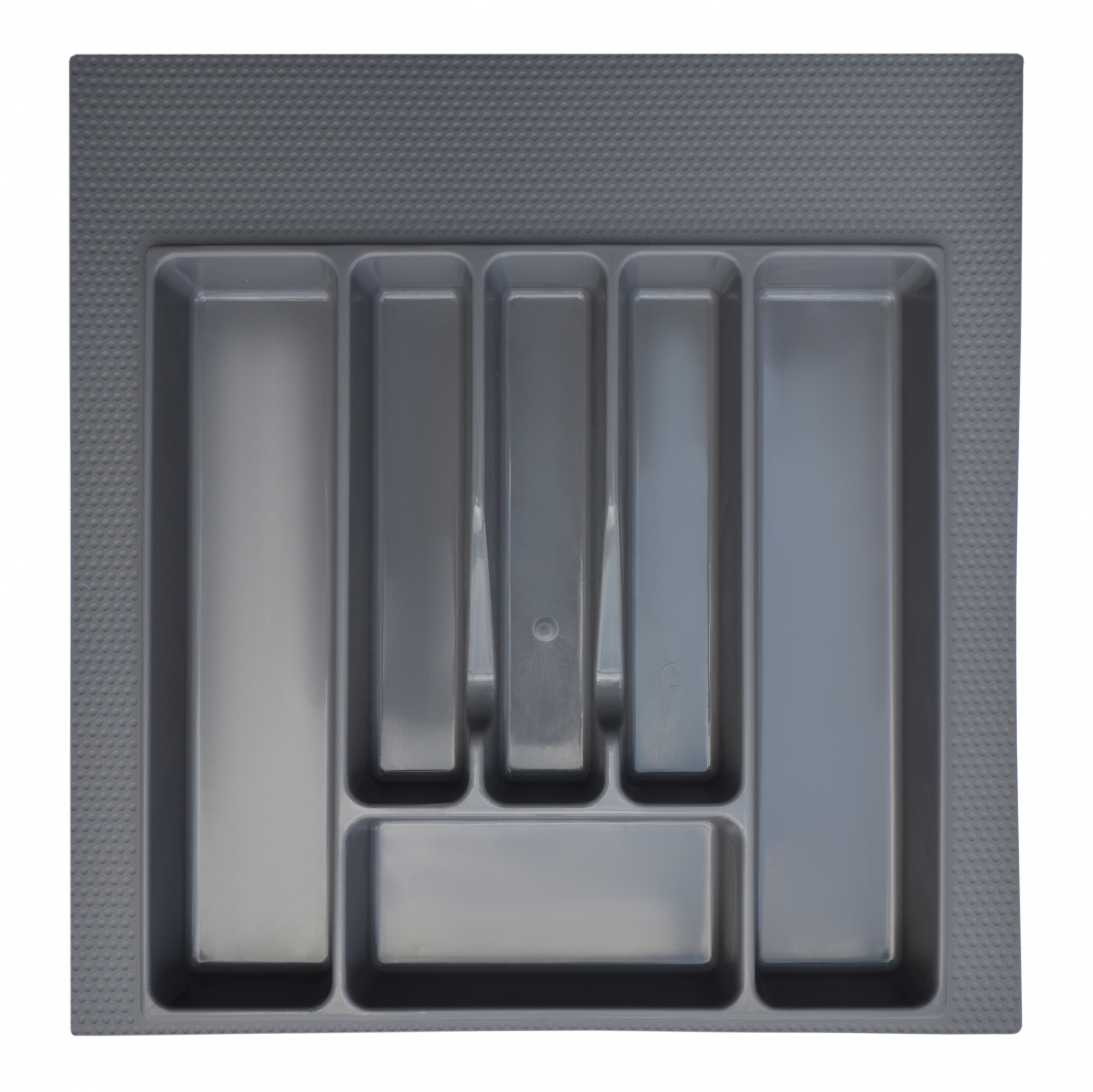 Вкладка в ящик для столовых приборов 500-550 мм серая