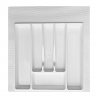 Вкладка в ящик для столовых приборов 500-550 мм белая