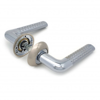 Комплект дверных ручек SOLLER ZY-507 CP/SS хром/матовый никель