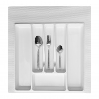 Вкладка в ящик для столовых приборов 500-550 мм белая