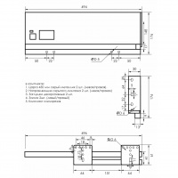 Тандембокс полного выдвижения SOLLER 500 мм h-175 мм серый 14 мм 