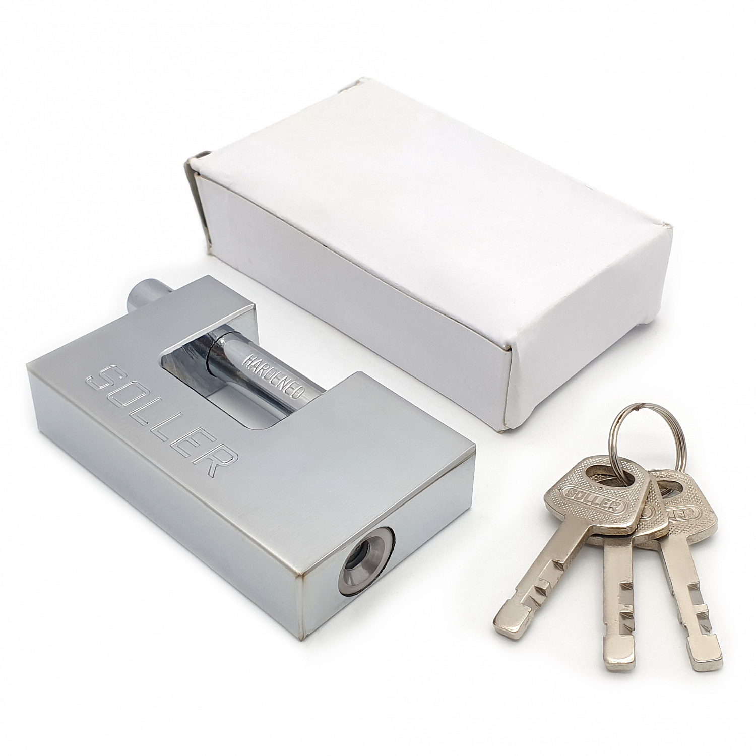 Замок навесной с прямой дужкой SOLLER BGI 80 мм