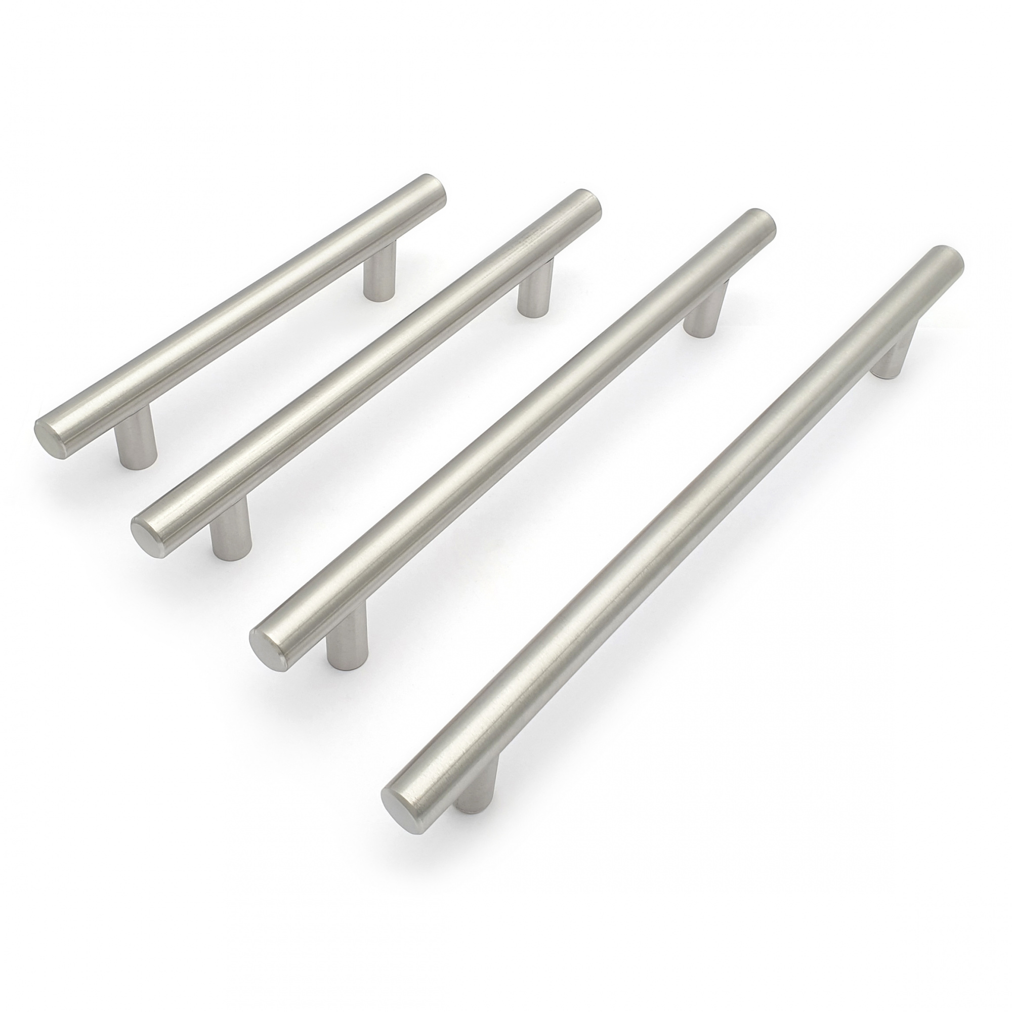 Ручка мебельная рейлинг SOLLER 8925-128 ЛАЙТ SS d-12 мм