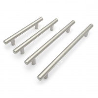 Ручка мебельная рейлинг SOLLER 8925-128 ЛАЙТ SS d-12 мм