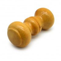 Ручка-кнопка Классика лак светлый деревянная