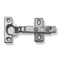 Петля мебельная- мини накладная SOLLER чашка 26 мм с доводчиком Clip-On