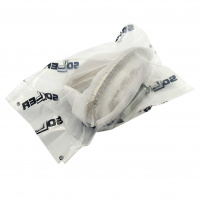 Ручка-кнопка мебельная с керамической вставкой SOLLER ZY-10483-К античная бронза