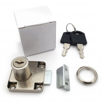 Замок мебельный SOLLER 138-22М хром с ответной планкой