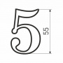 Цифра пластиковые SOLLER №5