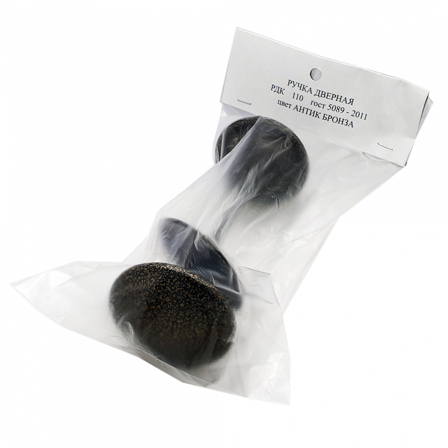 Ручка-стяжка дверная РДК-110 антик/бронза