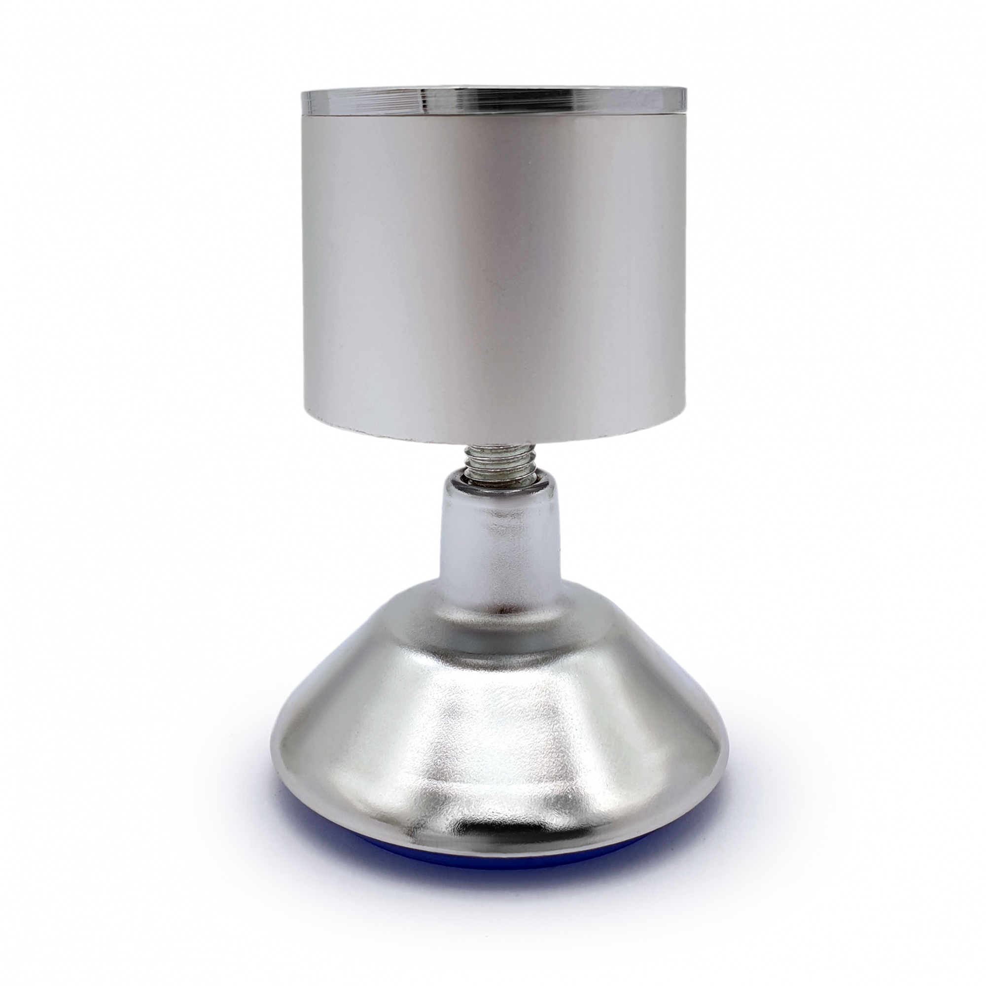 Опора мебельная регулируемая SOLLER 001А 50*80 мм матовый хром алюминий