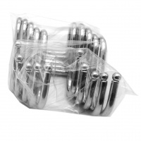 Крючок S-образный двойной для рейлинга d-16 мм SOLLER АЕ-415 шарик