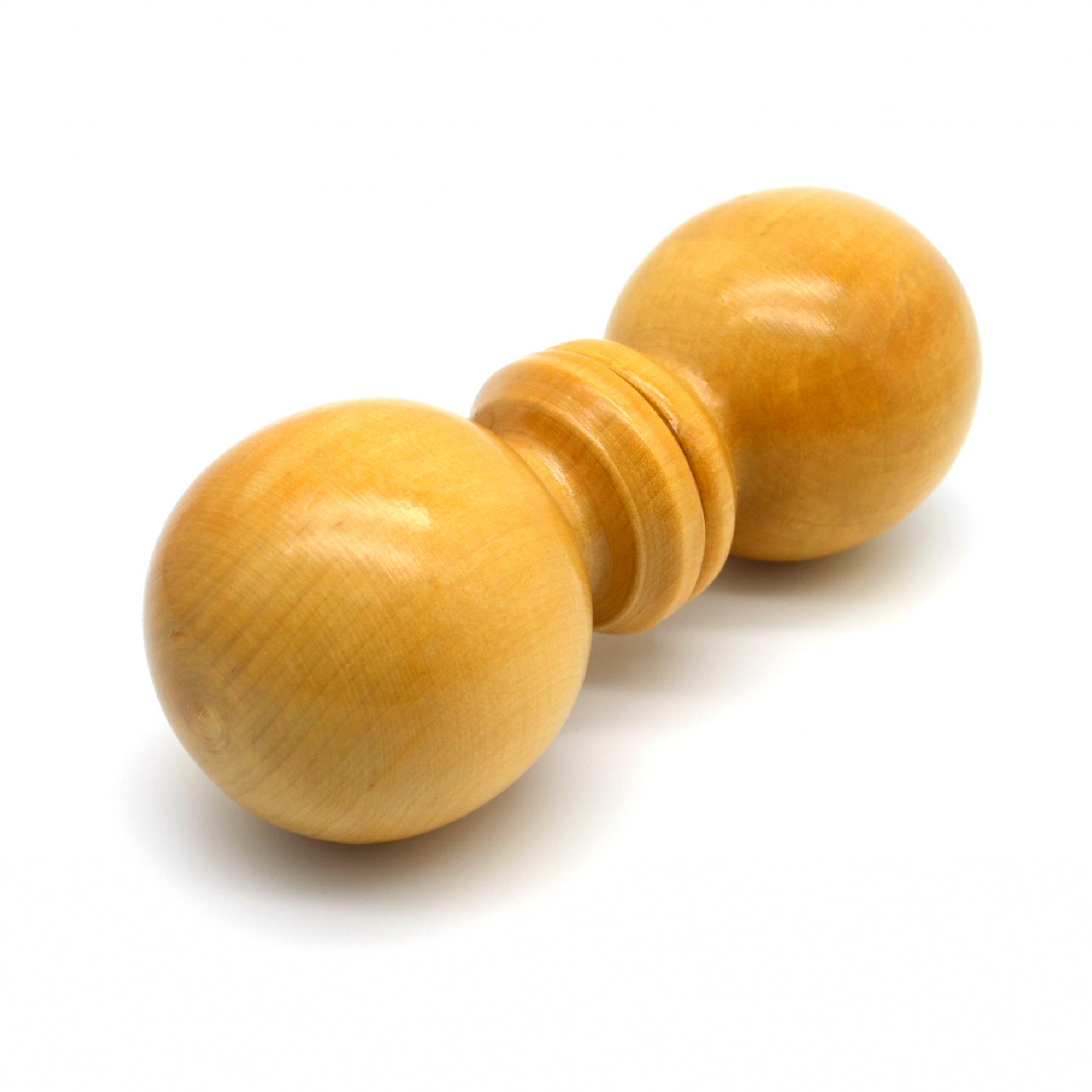 Ручка-кнопка Шар лак светлый деревянная