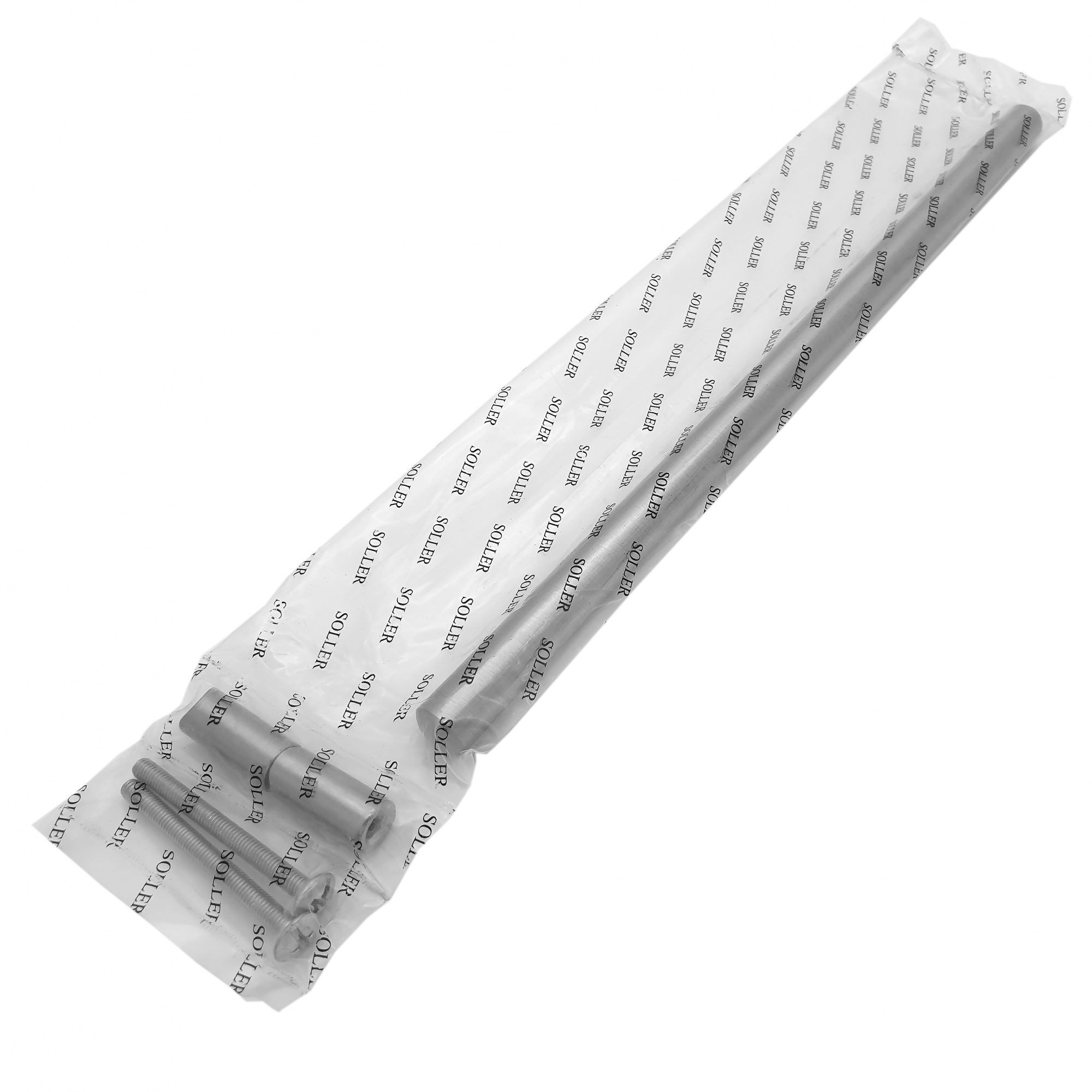 Ручка мебельная рейлинг SOLLER 8926-160 матовый хром d-10 мм