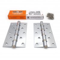 Петля дверная прямая 5" SOLLER хром (сталь 120*70*2,5)