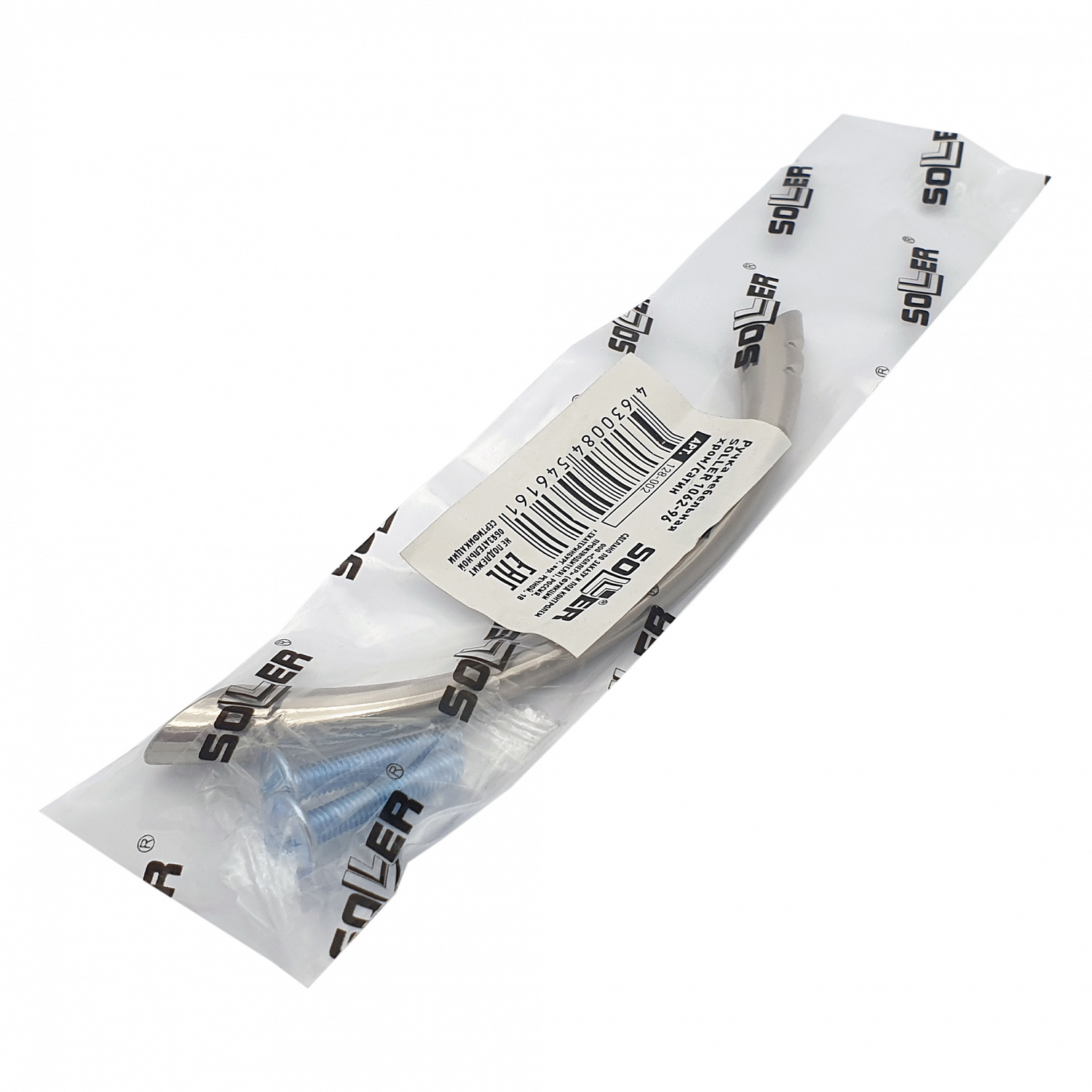 Ручка мебельная SOLLER 1062-96 хром/сатин