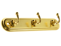 Вешалка 3-х крючковая SOLLER 709-3Е золото