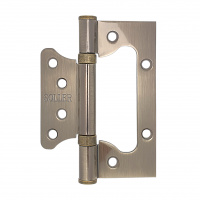 Петля дверная накладная 4" SOLLER бронза (сталь 100*75*2) бабочка без врезки