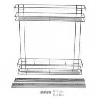 Бутылочница 2-х уровневая SOLLER 150 мм 444*100*470 мм с полным выдвижением