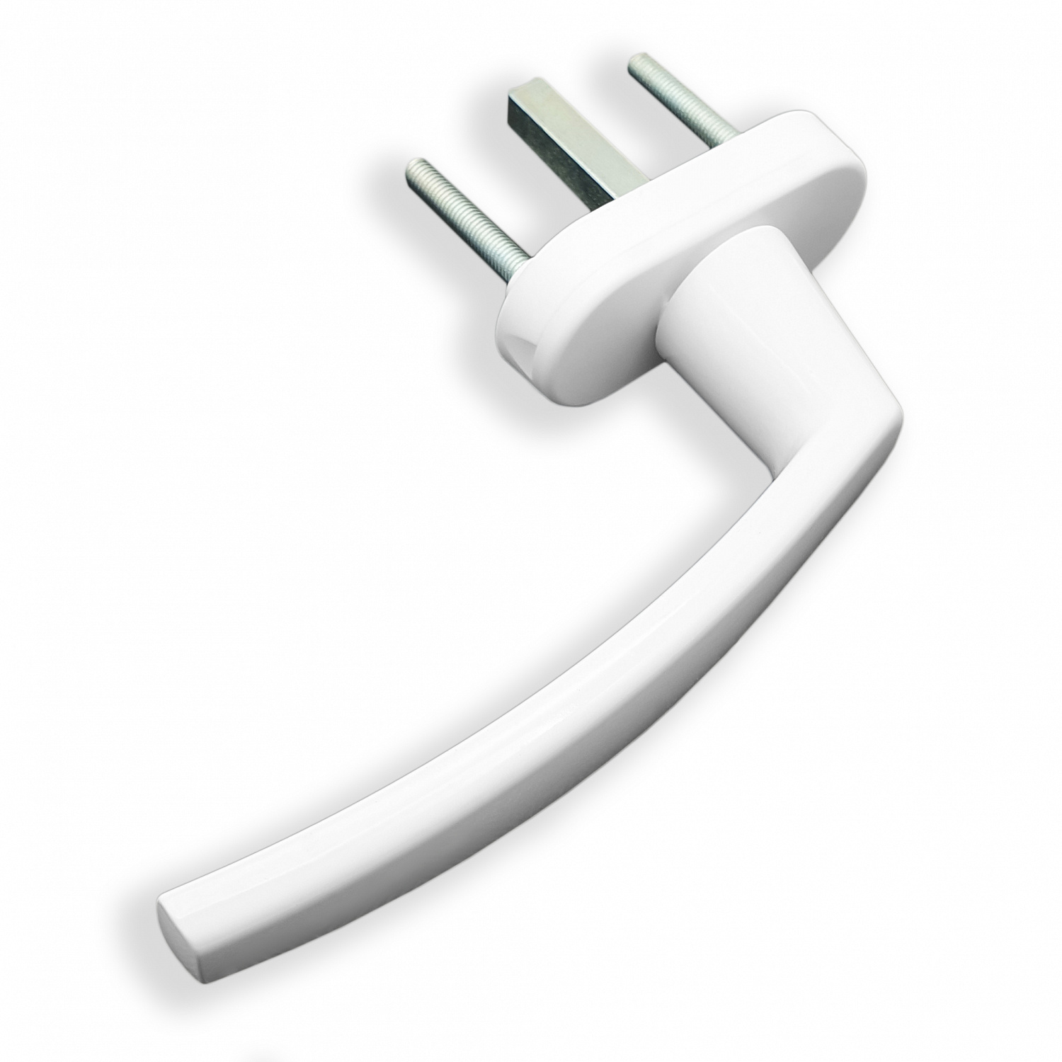 Ручка для пластиковых окон Плутон (Виктория) белая 8-ми позиционная