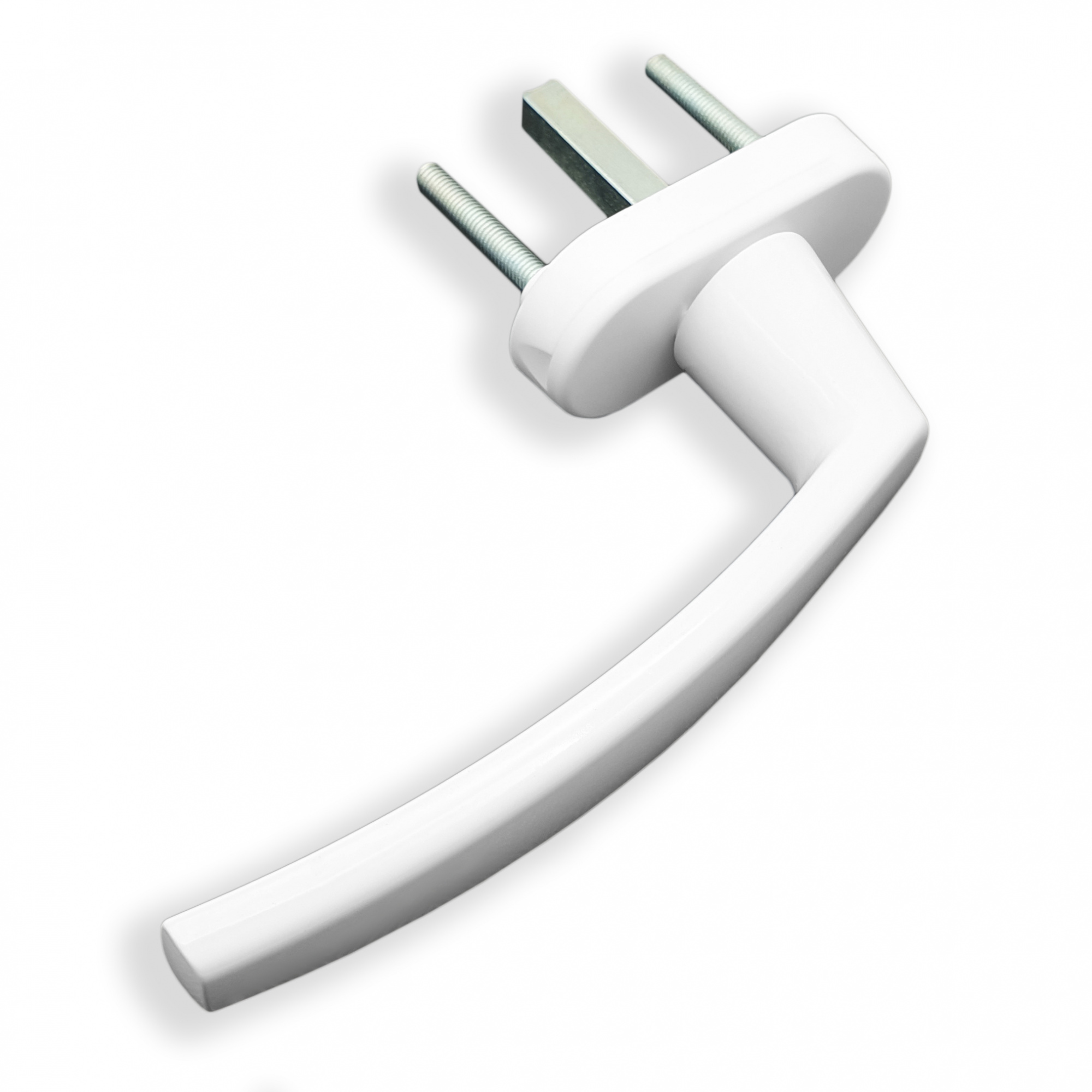 Ручка для пластиковых окон Плутон (Виктория) белая 8-ми позиционная