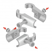 Соединитель для труб d-16 мм поворотный 4 направления SOLLER UNO22/R-43