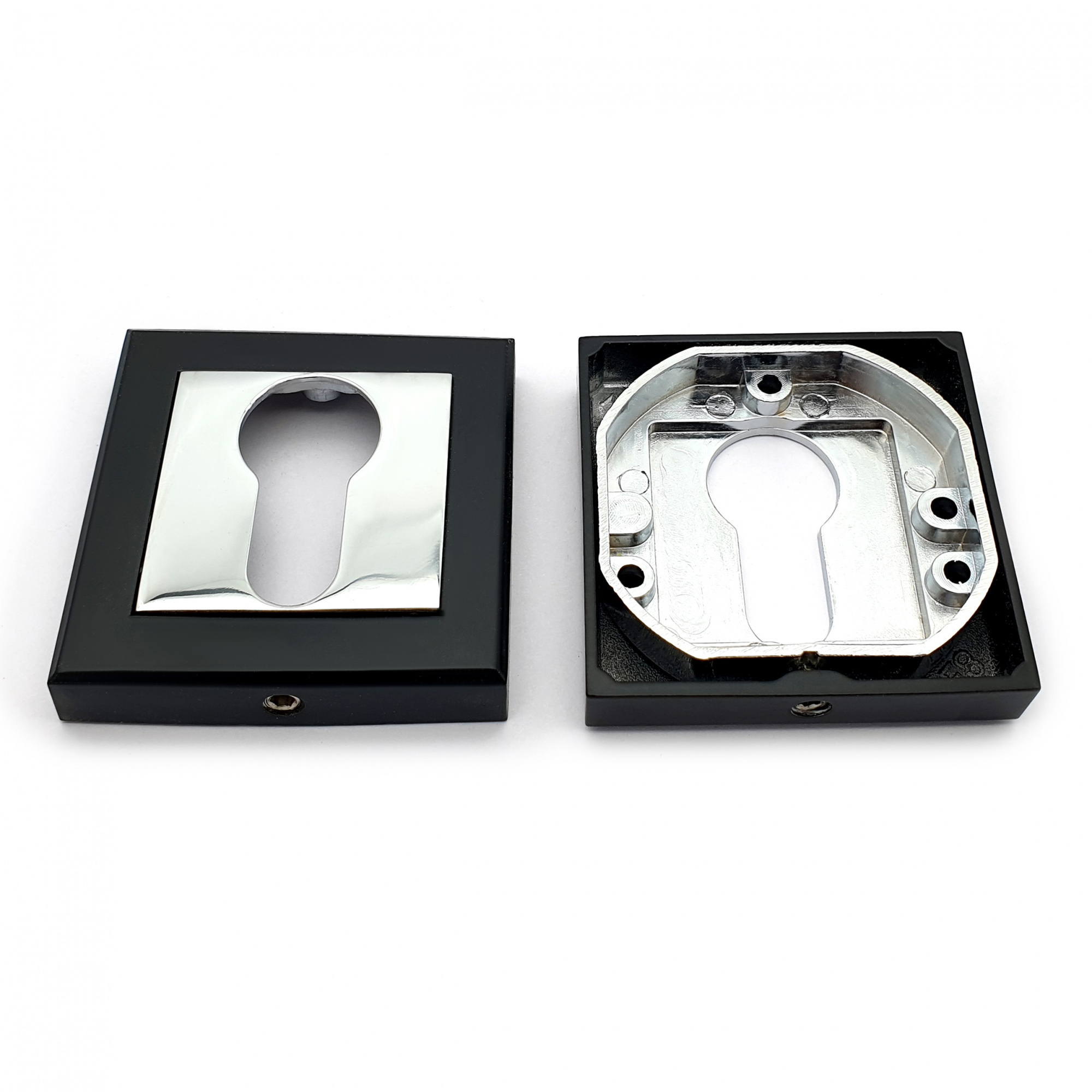 Накладка на цилиндровый механизм (ключевина) SOLLER NDK-8 ESS черный/хром