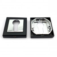 Накладка на цилиндровый механизм (ключевина) SOLLER NDK-8 ESS черный/хром