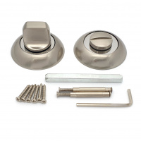 Завертка дверная для ванных комнат SOLLER ZD-9ESS хром/сатин