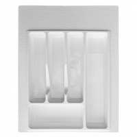 Вкладка в ящик для столовых приборов 400-450 мм белая