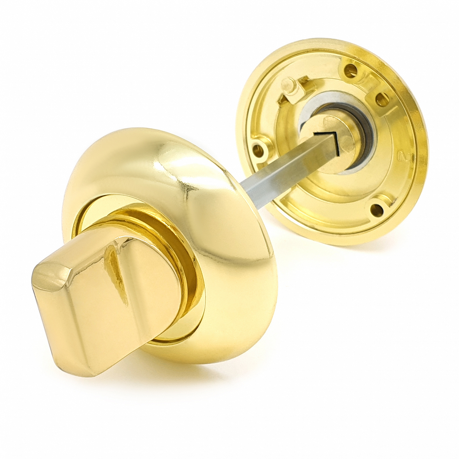 Завертка дверная для ванных комнат SOLLER BK-02 PB золото для ванных комнат