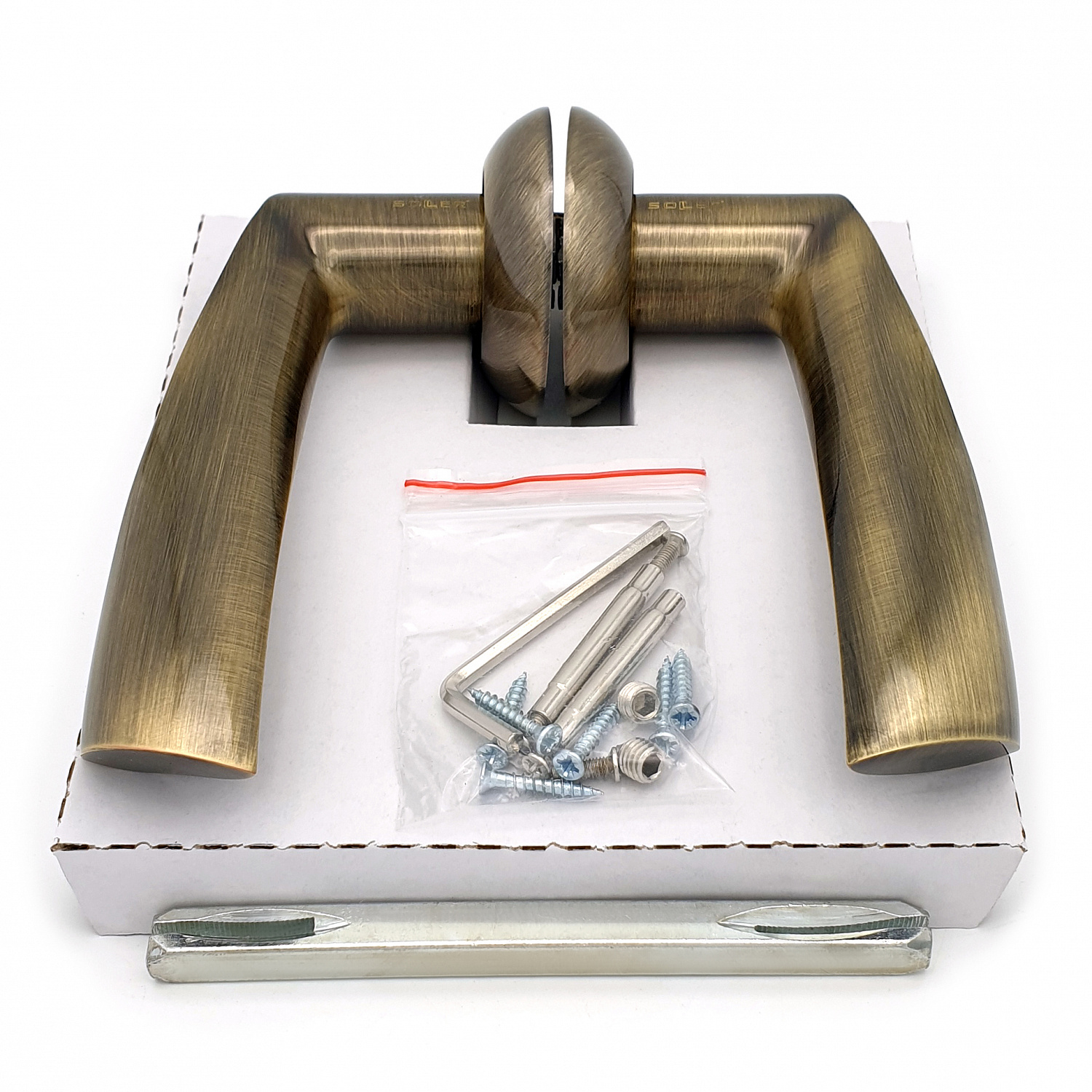 Комплект дверных ручек SOLLER ZY-510 AB бронза