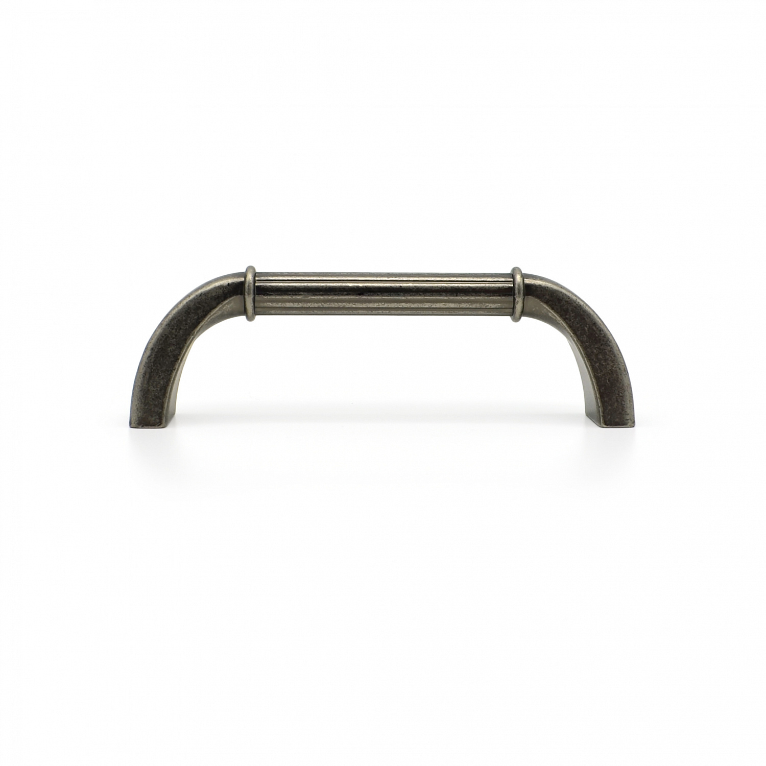 Ручка-скоба мебельная SOLLER 1264-96 античное серебро 96 мм