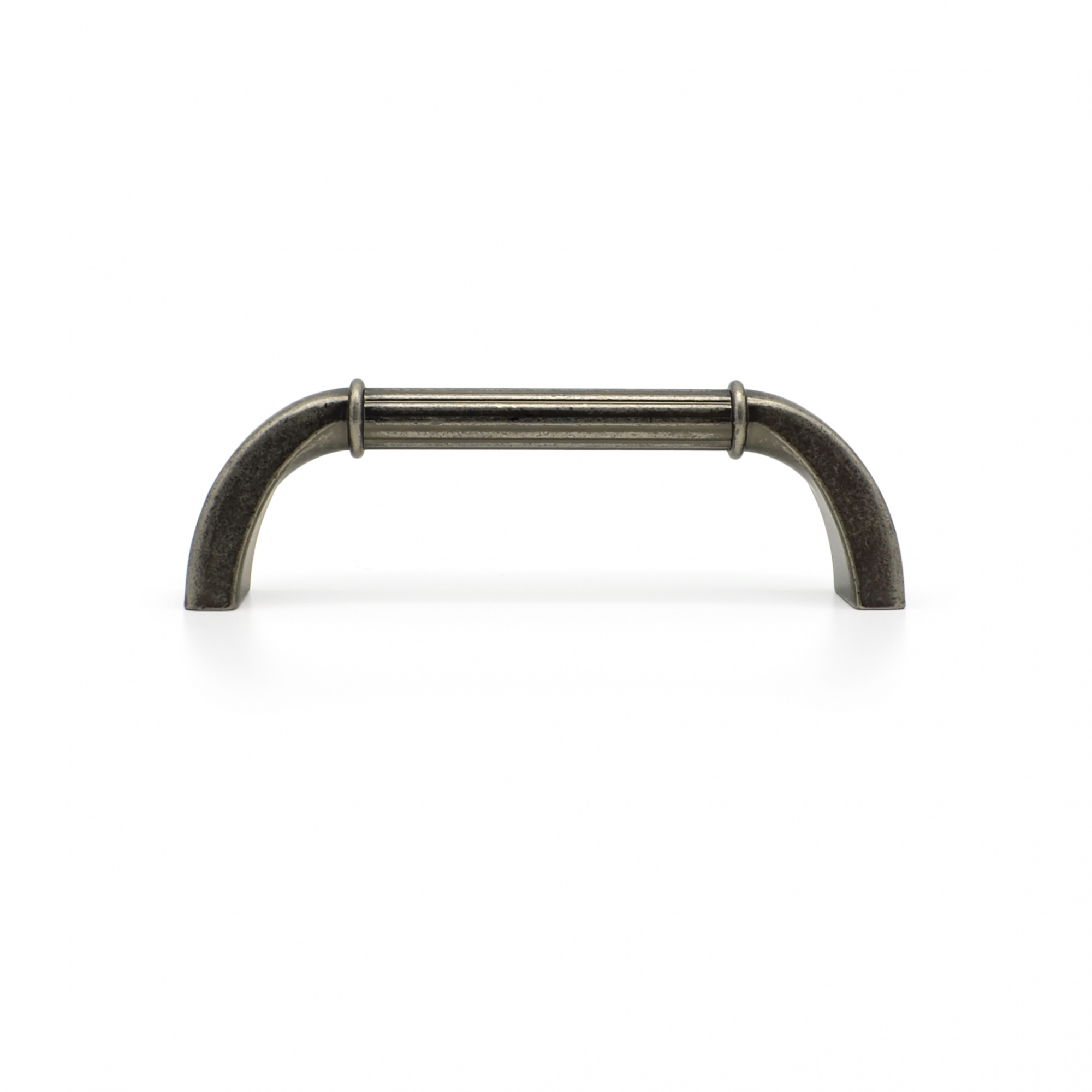 Ручка-скоба мебельная SOLLER 1264-96 античное серебро 96 мм