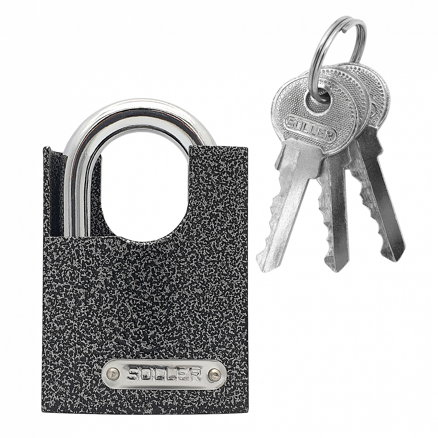 Замок навесной SOLLER ВС-50-ЗД (50 мм) с защищённой дужкой