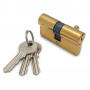 Механизм цилиндровый SOLLER F3 золото 60мм, 3 ключа латунь/металл (25+10+25) Cu.S