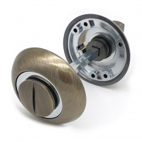 Завертка дверная для ванных комнат SOLLER BK-02 AB бронза для ванных комнат