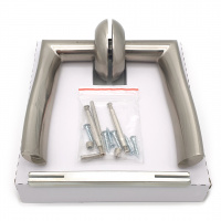 Комплект дверных ручек SOLLER ZY-501 SS матовый никель