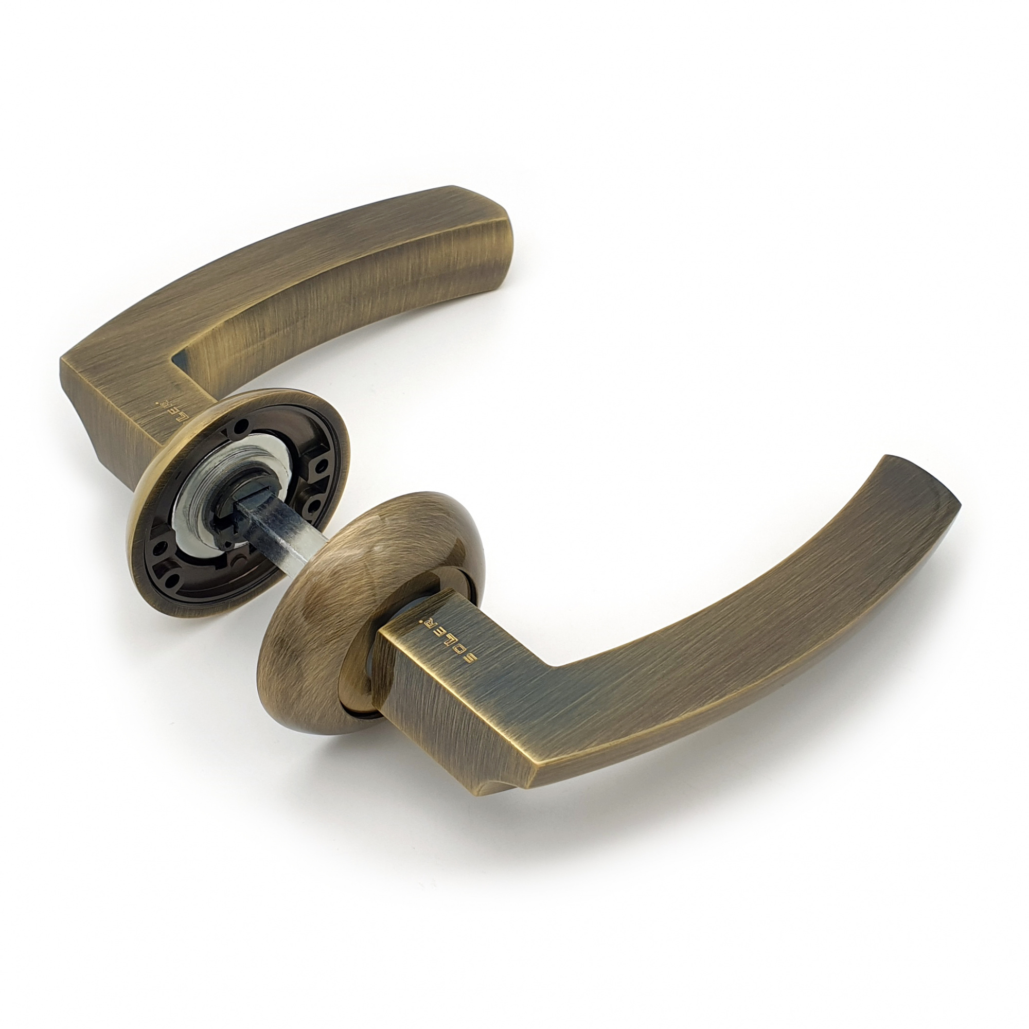 Комплект дверных ручек SOLLER ZY-505 AB бронза