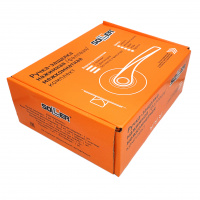 Ручка-защелка нажимная межкомнатная SOLLER R 860 ETCP хром с ключом и фиксатором 