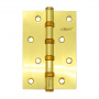 Петля дверная прямая 4" SOLLER золото (сталь 100*70*2,5)