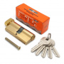 Механизм цилиндровый SOLLER FV5 золото 70мм, 5 ключа ключ/вертушка, латунь/металл (30+10+30)