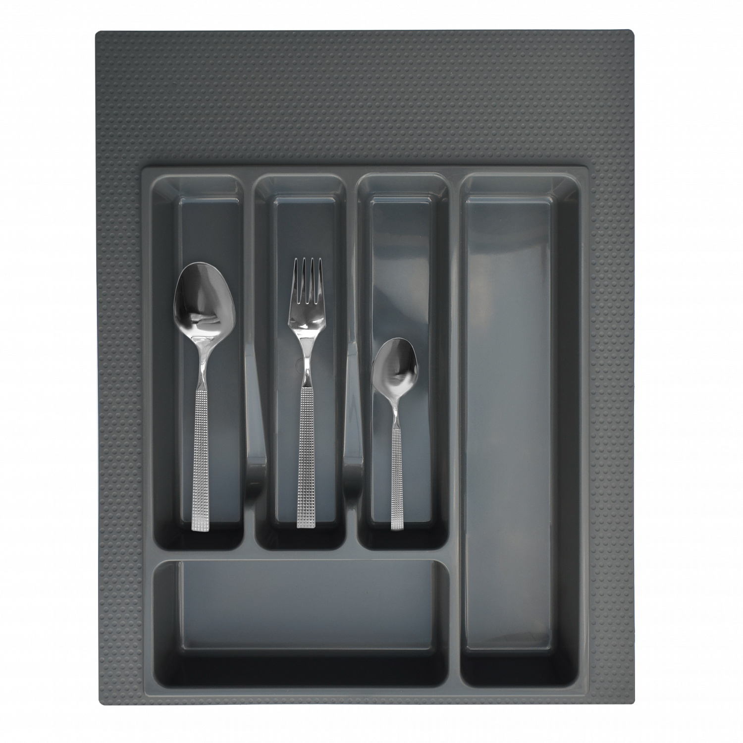 Вкладка в ящик для столовых приборов 400-450мм серая