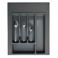 Вкладка в ящик для столовых приборов 400-450мм серая