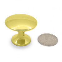 Ручка-кнопка мебельная SOLLER 306А золото d-30 мм 