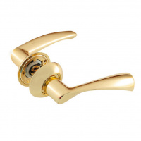 Комплект дверных ручек SOLLER AF7-R257 GP золото