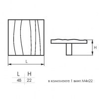 Ручка-кнопка мебельная SOLLER 2082-32 хром